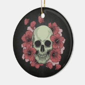 Floral Skull Dia de los Muertos | Ornament (Links)