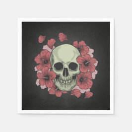 Floral Skull Dia de los Muertos | Serviette