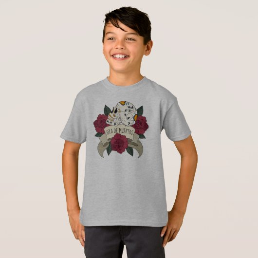 Floral Skull Dia de los Muertos | SHIRT (Vorne ganz)