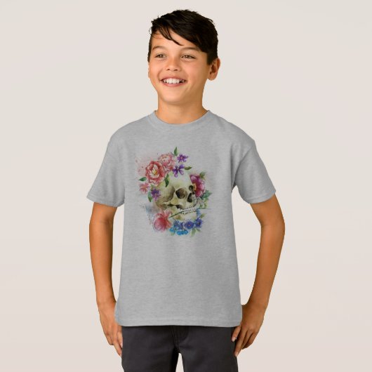 Floral Skull Dia de los Muertos | SHIRT (Vorne ganz)