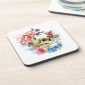 Floral Skull Dia de los Muertos | UNTERSETZER (Linke Seite)