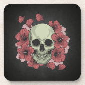 Floral Skull Dia de los Muertos | UNTERSETZER (Vorderseite)