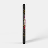 Floral Skull Goth Pagan Samsung Galaxy Hülle (Rechte Seite)