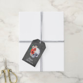 Floral Skull Halloween Geschenkanhänger (Mit Garn)