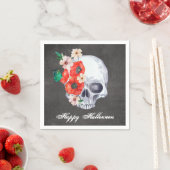 Floral Skull Halloween Serviette (Beispiel)