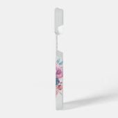 Floral Skull Handy Fall, Goth iPhone Case Hülle (Linke Seite)