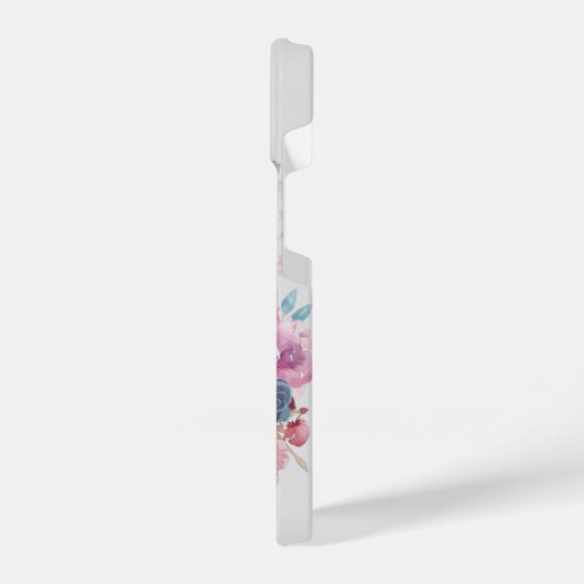 Floral Skull Handy Fall, Goth iPhone Case Hülle (Linke Seite)