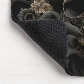 Floral Skull Mouse Pad Mousepad (Ecke)