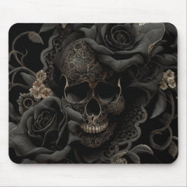 Floral Skull Mouse Pad Mousepad
