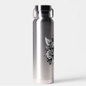Floral Skull Wasser Flasche (Vorne)