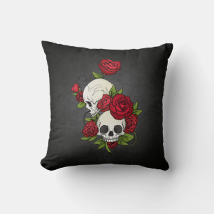Floral Skulls Dia de los Muertos Dekokissen
