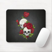 Floral Skulls Dia de los Muertos | Mousepad (Mit Mouse)