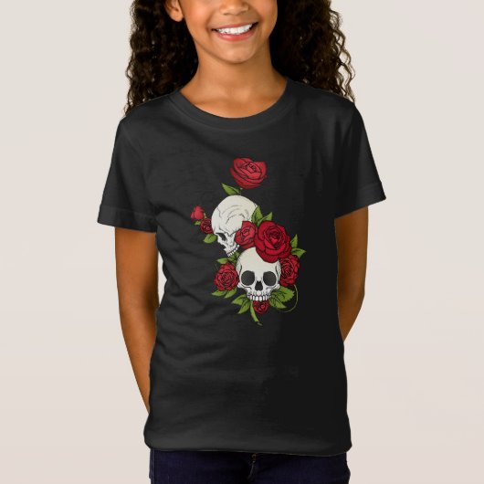 Floral Skulls Dia de los Muertos | Shirt (Vorderseite)