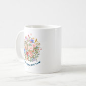 Floral & Slogan Graphic Kaffeetasse (Vorderseite Links)