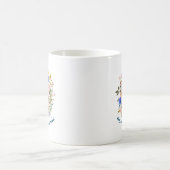 Floral & Slogan Graphic Kaffeetasse (Mittel)