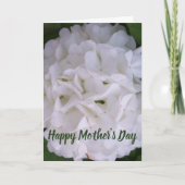 Floral Snowball Bloom Happy Mütter Day Card Karte (Vorderseite)