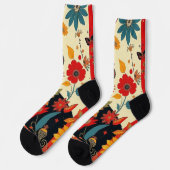 floral socken (Linkes Detail)