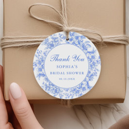 Floral Something Blue Brautparty Vielen Dank Geschenkanhänger