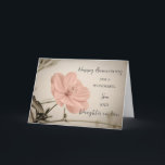 Floral Son & Tochter im Jura Hochzeitstag Karte<br><div class="desc">Glückliche Hochzeitskarte für Sohn und Tochter im Gesetz mit hübschen Vintagen rosa Blume,  und herzlichen Vers.</div>