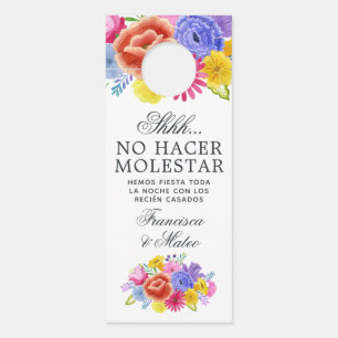Floral spanische Fiesta-Hochzeit Nicht stören Türanhänger