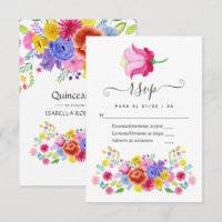 Floral spanische Fiesta Quinceañera