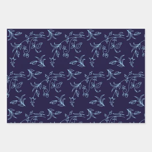 Floral Spanish Tile Collection Geschenkpapier Set (Vorderseite)