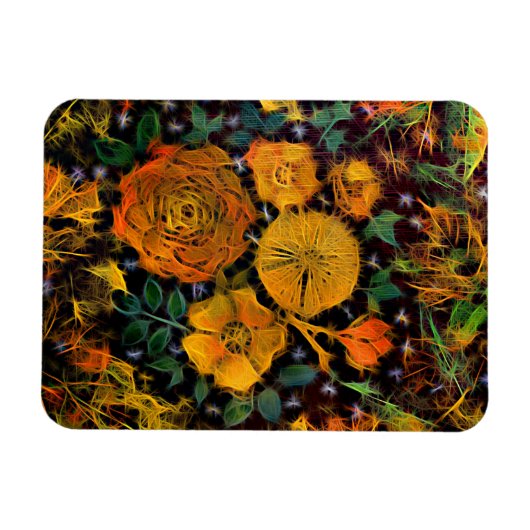 Floral Sparks Magnet (Horizontal)
