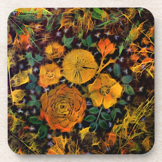 Floral Sparks Untersetzer (Vorderseite)