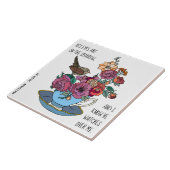 Floral & Sparrow, Gedicht von Matthew 10:29-31 Fliese (Seite)