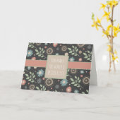 Floral Spaß Maßgeschneiderte Inspirivity Trendy No Karte (Gelbe Blume)