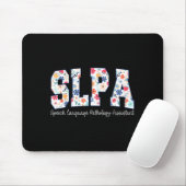 Floral Speech Language Pathology Istant Slpa Appre Mousepad (Mit Mouse)