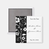 Floral Speichern Sie das Datumsfenster Magnet (Vorderseite/Rückseite)