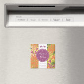 Floral Speichern Sie das Datumsfenster Magnet (In Situ (Geschirrspüler))