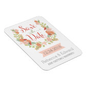 Floral Speichern Sie das Datumsfenster Magnet (Rechte Seite)