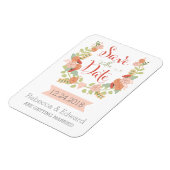 Floral Speichern Sie das Datumsfenster Magnet (Linke Seite)