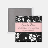 Floral Speichern Sie das Datumsfenster Magnet (Vorderseite/Rückseite)