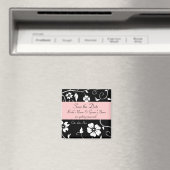 Floral Speichern Sie das Datumsfenster Magnet (In Situ (Geschirrspüler))