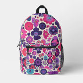Floral Sphere Bedruckter Rucksack (Vorderseite)