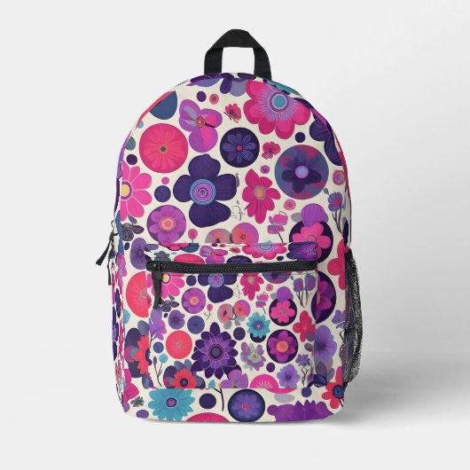 Floral Sphere Bedruckter Rucksack (Vorderseite)