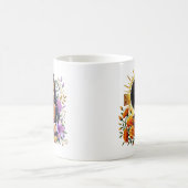 Floral Spirituelle Afrikanische Amerikanerin beten Kaffeetasse (Mittel)