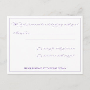 Floral Splendor UAWG RSVP Karte