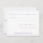 Floral Splendor UAWG RSVP Karte (Vorderseite)