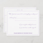 Floral Splendor UAWG RSVP Karte (Vorne/Hinten)