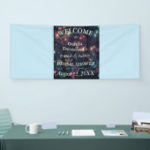 Floral Spray Brunch & Bubbly Brautparty Empfang Banner (Messe)