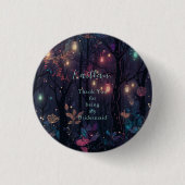 Floral Spray Fantasy Art Button (Vorderseite)