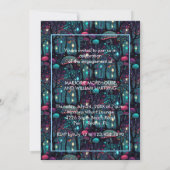 Floral Spray Fantasy Art Engagement Party Einladung (Rückseite)