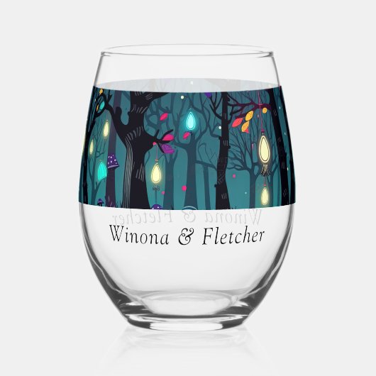 Floral Spray Fantasy Art Glas (Rückseite)