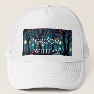 Floral Spray Fantasy Art GROOM Cap Truckerkappe