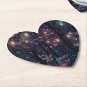 Floral Spray Fantasy Art Personalisiert Untersetzer (angewinkelt)