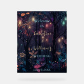 Floral Spray Fantasy Art Wedding Acrylschild (Vorderseite)